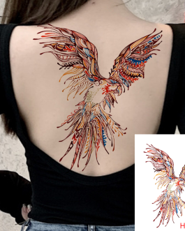 Tatuaż z papugą fenix
