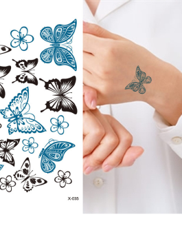 Mały tatuaż z motylkami