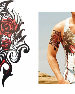 Tatuaż tribal róże