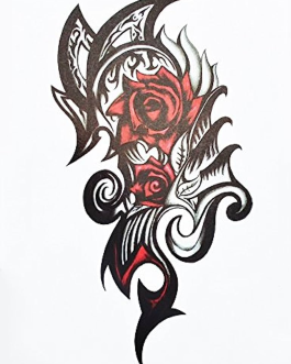 Tatuaż tribal róże
