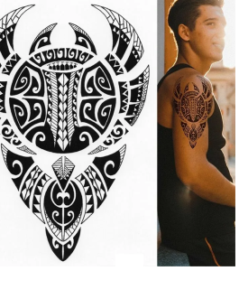 Tatuaż tribal na rękę mandala