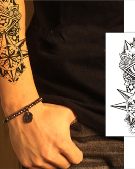 Tatuaż geometryczny mandala delikatny wyjątkowy