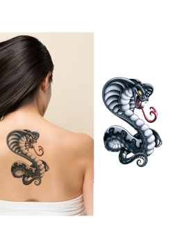 Tatuaż z wężem kobra