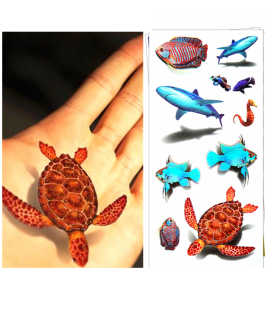 Tatuaż dla dzieci ze zwierzętami 3D