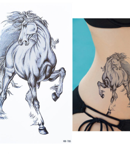 Tatuaż z koniem wyjątkowy delikatny wzór