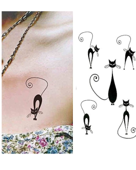 Tatuaż z kotkami koty małe na nadgarstek