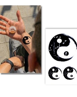 Tatuaż ying-yang symboliczny