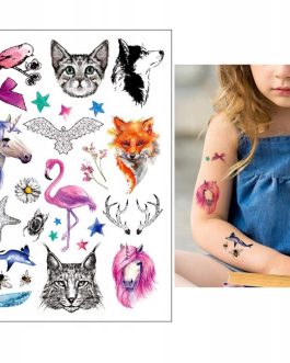 Zestaw małych tatuaży delikatne na nadgarstek dla dzieci