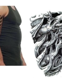 Tatuaż z biomechaniką męski na rękę