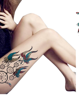Tatuaż z łapaczem snów kobiecy boho