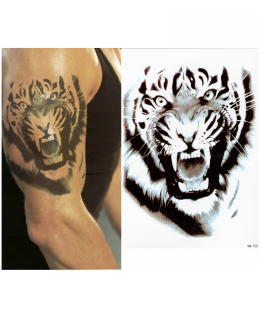 Tatuaż z tygrysem mocny wyjątkowy na rękę